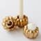 Kate Aspen Gold Pumpkin 2-in-1 Tealight Candlestick Holder Set, 6ct.